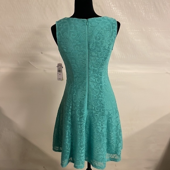 STUDIO One NY NWT Women's Mint Lace Dress Sleeveless Resort Wear Size 4 - Picture 3 of 9